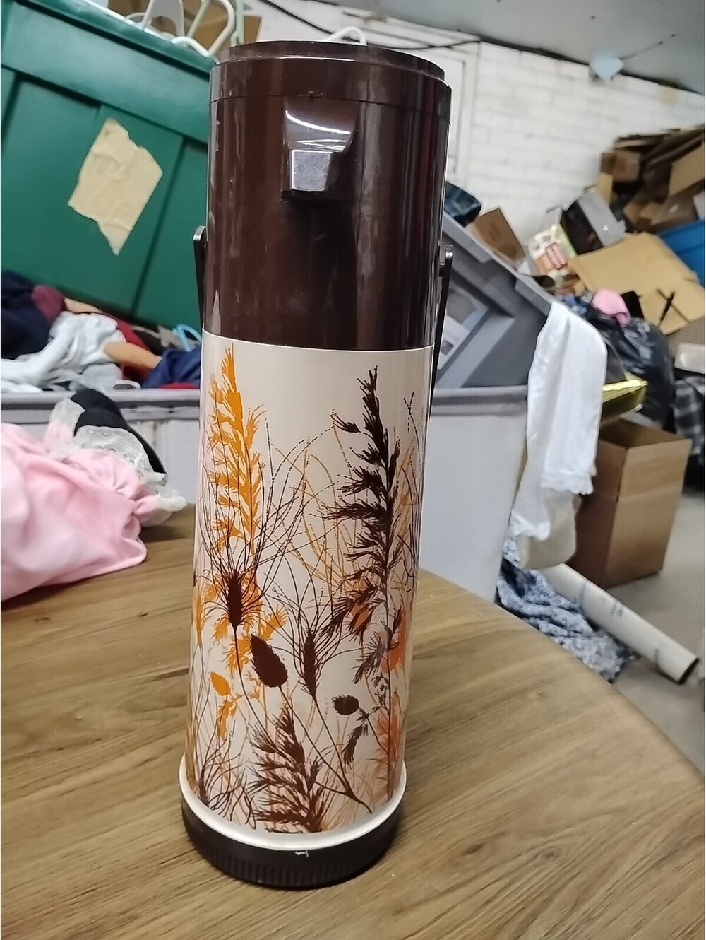 Vintage Aladdin Pump A Drink Thermos P150 - Made in USA - Approx 1 Qt